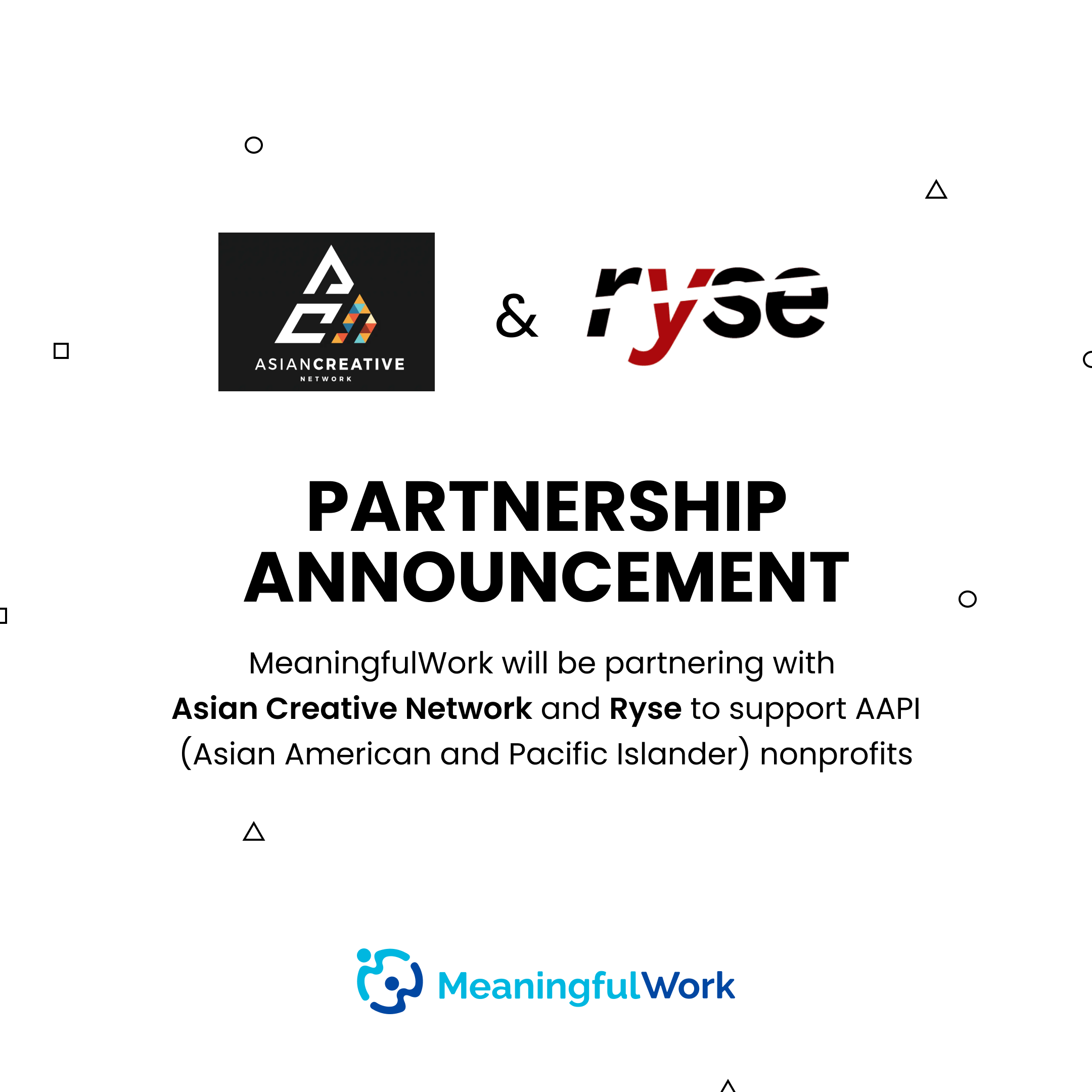 MeaningfulWork partnership announcement with ACN and Ryse 